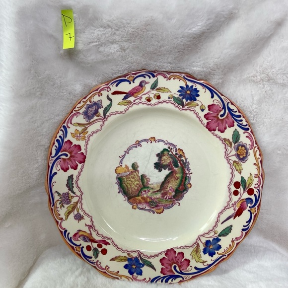 Spode Gobelin fine China floral bird cottage dinner plates. 7 available. 10.5” - Picture 1 of 8